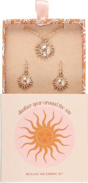 Produktbild Something Different Ohrring und Halsketten Set Sonne (100% synthetisches Material)