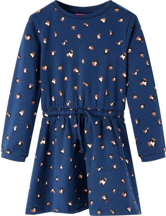 Immagine prodotto VidaXL Abito da bambino con maniche lunghe blu navy 140,Materiale: 95 (140)
