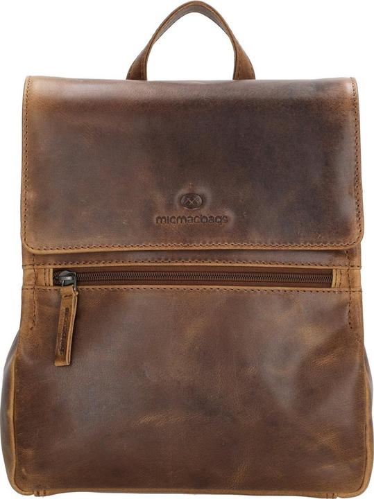 Micmacbags Nächster Navajo -Rucksack - Rucksack - Premiumleder - Brown - 100% Leder
