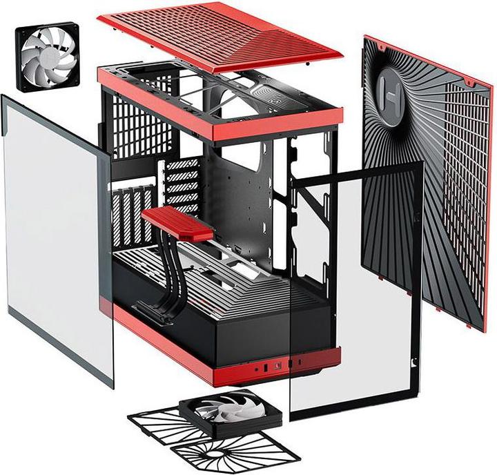 Actual product image Hyte Y40 rd ATX CS-HYTE-Y40-BR (ATX, ITX)