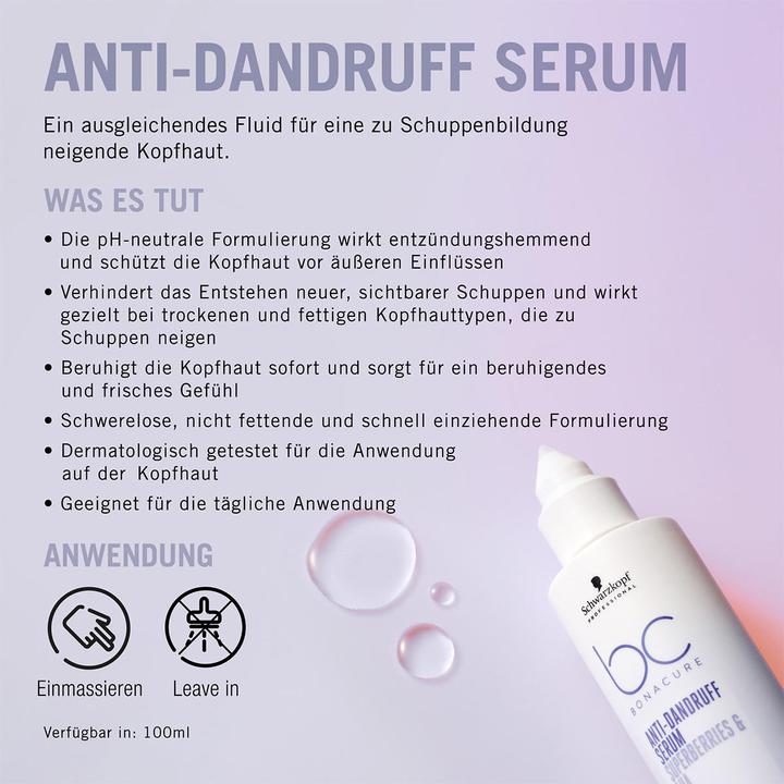 Produktbild Schwarzkopf BC Scalp Care - Anti-Dandruff Serum (100 ml)
