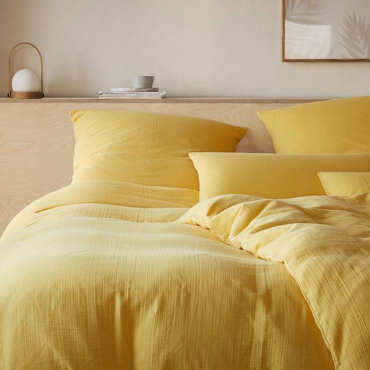 Actual product image Elegante Musselin Bettwäsche Smooth (Bedding set, 155x220 cm + 80x80 cm)