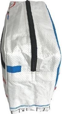 Actual product image Bekos Upcycling - Kosmetiktasche aus recycelten Fischfuttersäcke blauer Fisch
