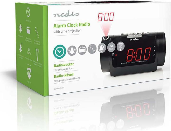 Actual product image Nedis Digital alarm clock radio