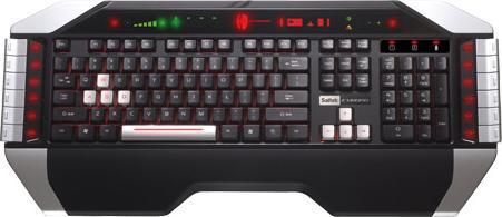 Actual product image Saitek Cyborg gaming keyboard, German layout (DE, Cable)