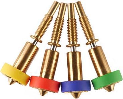 Actual product image E3D Online E3D RapidChange Revo™ Brass 1.75mm 0.4mm Nozzle (Blast pipe)