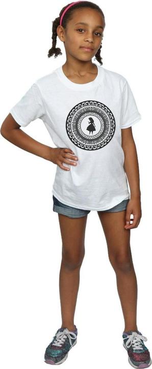 Actual product image Disney Girls Alice In Wonderland Circle Cotton T-Shirt (116)