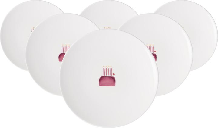 Actual product image Villeroy & Boch With Love Happy Birthday breakfast plate (6 x, 21.20 cm)