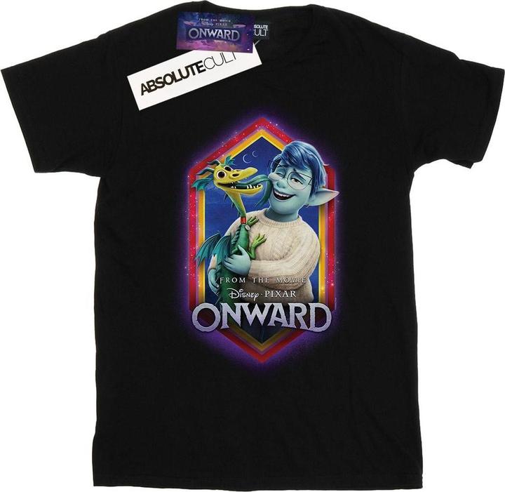 Actual product image Disney Mens Onward Laurel And Blazey Crest T-Shirt (3XL)
