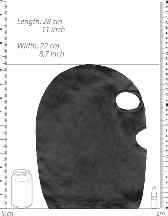 Produktbild Ouch! Velvet & Velcro Mask with Eye and Mouth Opening