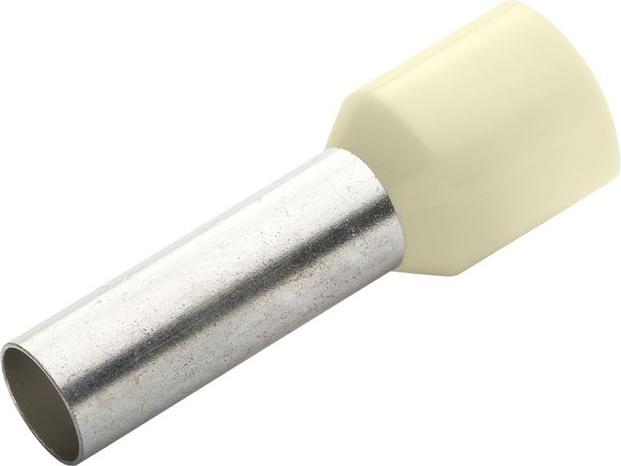 RND Electronics Wire end ferrule 16mm² ivory 24mm pack of 100 pieces