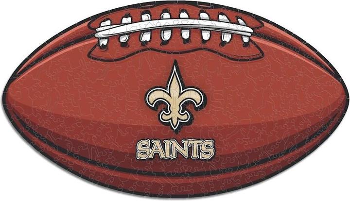 Actual product image Iconic NFL - New Orleans Saints– Football with Logo - Wooden Puzzle Size L (500 pieces) (500 pieces)
