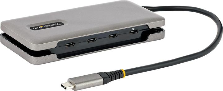 Actual product image StarTech com HB31CM4CPD3, Kabelgebunden, USB 3.2 Gen 2 (3.1 Gen 2) Type-C, 100 W, Grau, 10 Gbit/s, K (USB-A, 4 Ports)