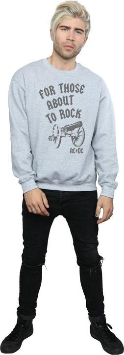 Produktbild AC/DC Mens For Those About To Rock Cannon Sweatshirt aus Baumwolle (XL)