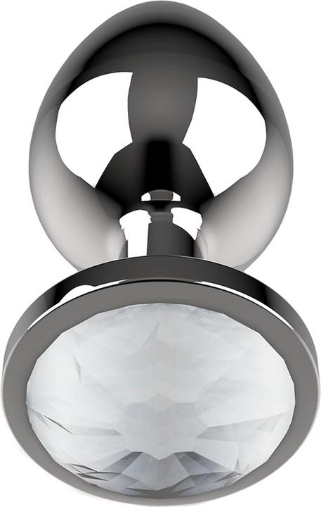 Actual product image Coquette Chic Desire Anal Plug Metal White Colour Size L 4 X 9cm