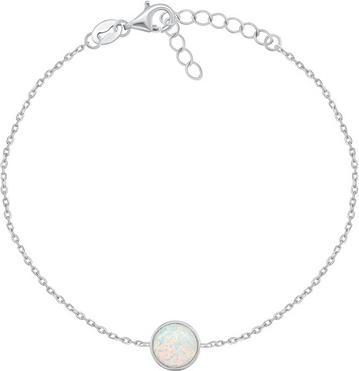 Brilio Silver - Silver bracelet with synthetic opal BRC124W