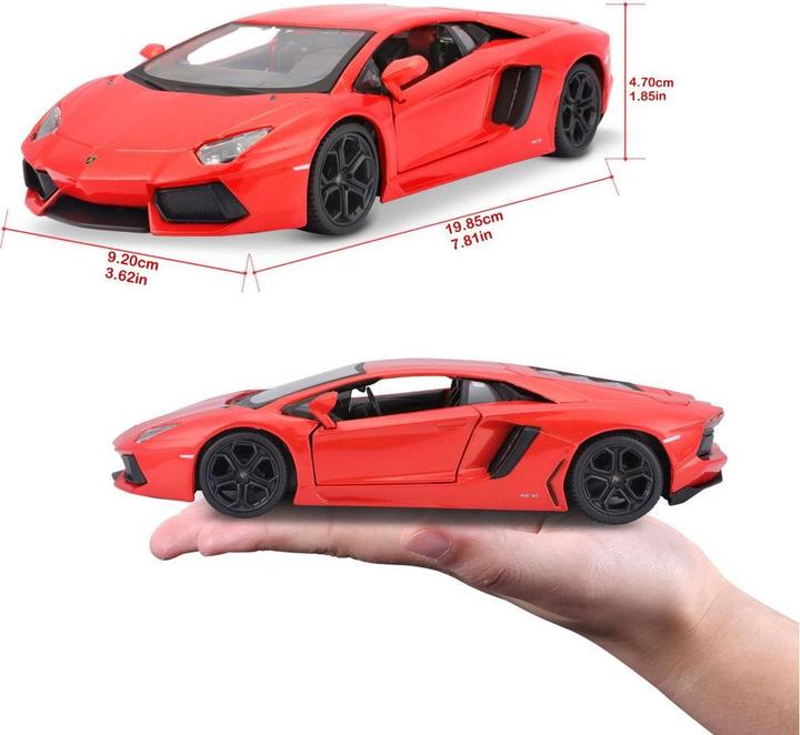 Actual product image Maisto 1:24 Model car Lamborghini Av