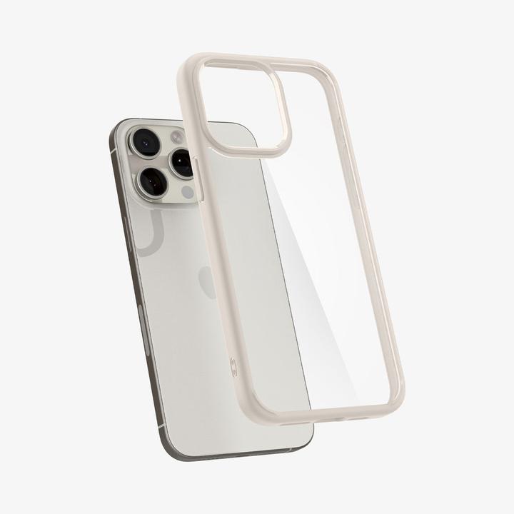 Produktbild Spigen Ultra Hybrid-Hülle für iPhone 15 Pro – natürliches Titan (Apple iPhone 15 Pro)