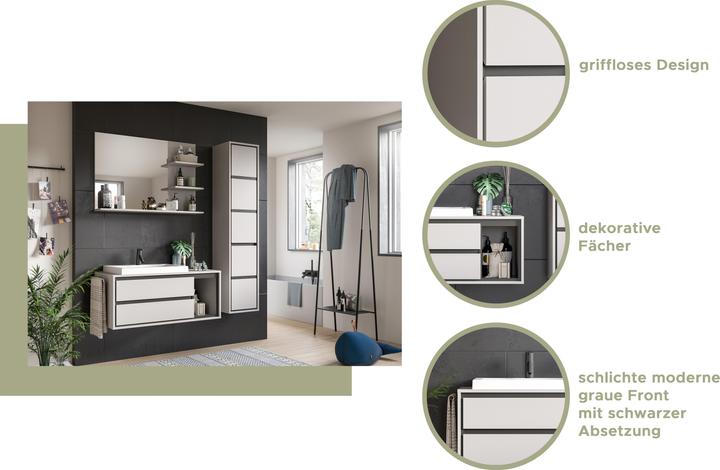 Produktbild Xonox Home Badspiegel Jaru (100 x 16 cm)