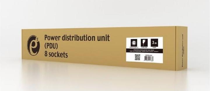 Produktbild Gembird EG-PDU-014 Stromverteilereinheit (PDU) 8 AC-Ausgänge 1U
