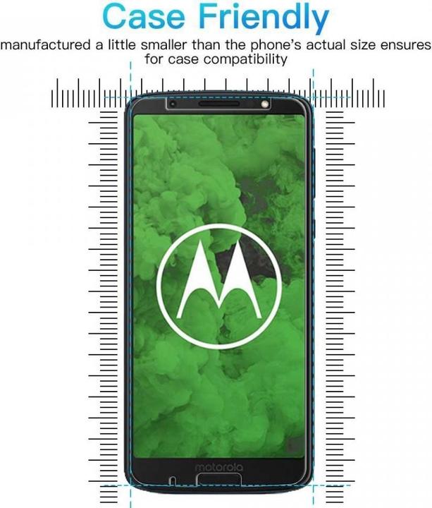 Immagine prodotto Screenguard Motorola Moto G6 Plus Pellicola protettiva in vetro Custodia Design amichevole (1 Pezzo/i, Motorola Moto G6 Plus)