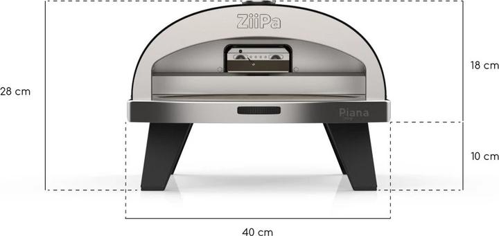Produktbild Ziipa Antraciet (Pizzaofen Gas)
