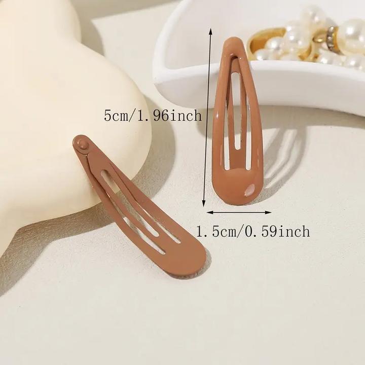 Actual product image ASMI 10 hair clips in water drop shape (10 pcs.)