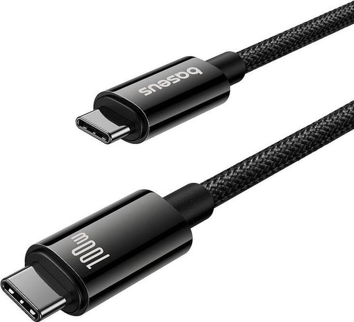 Produktbild Baseus Tungsten Gold USB-C 3.2 / USB-C 3.2 cable 100W 4K 60Hz 1.5m - black (1.50 m, USB 3.2)