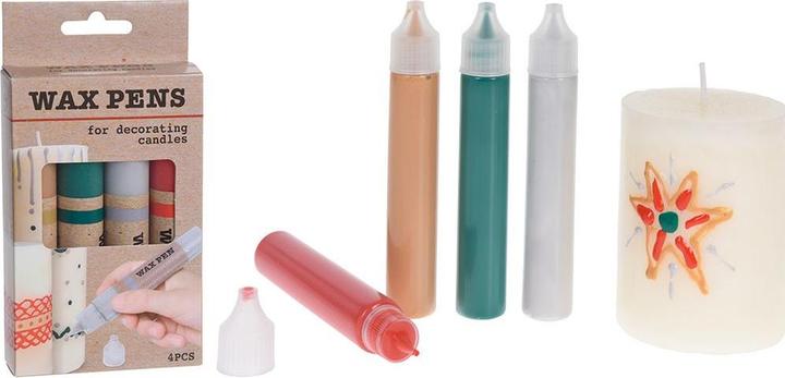 Productafbeelding Fs-Star Waskrijt (Goud, Zilver, Groen, Rood, 4 x)