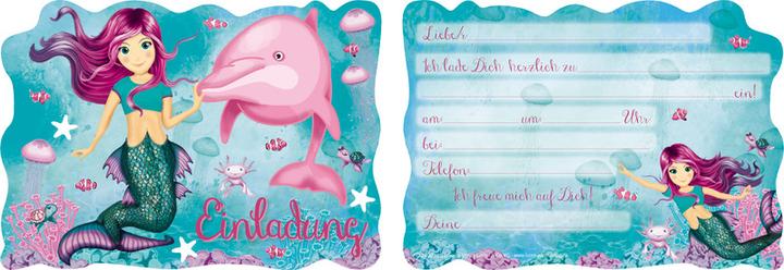 Image du produit Invitations - Sirène (8pcs) (8 pcs)