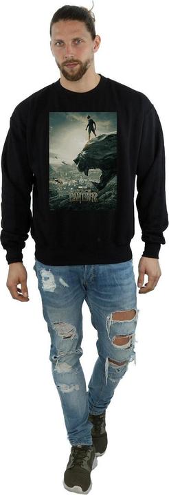 Actual product image Mens Black Panther Poster Cotton Sweatshirt (L)