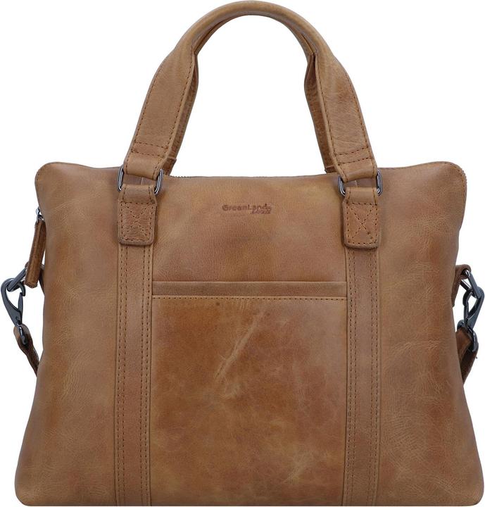 Produktbild Greenland Nature Light Aktentasche Leder 38 cm Laptopfach (16.93")