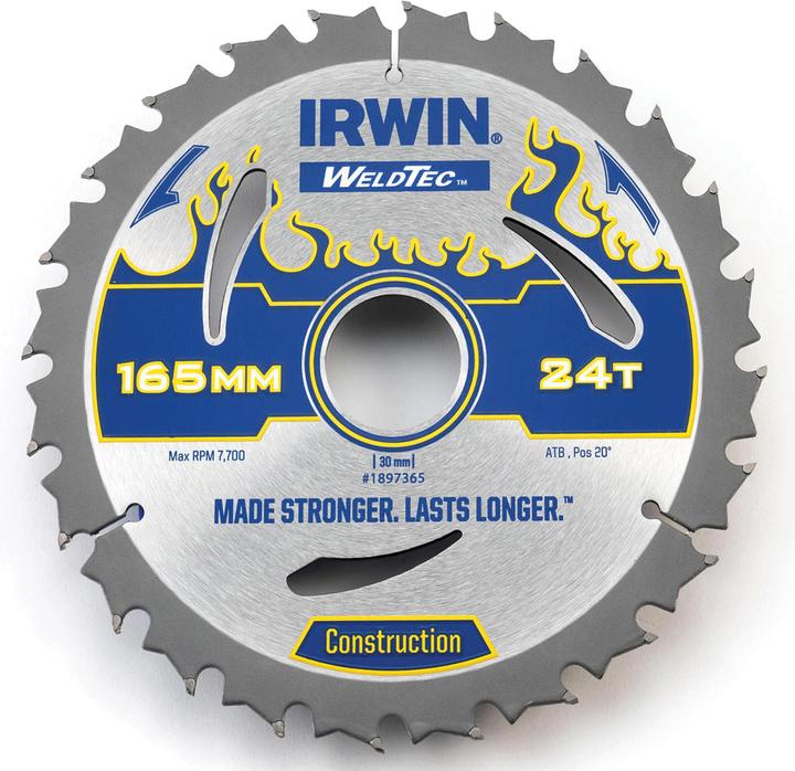 Actual product image Irwin WeldTec circular saw blade, IRW1897365