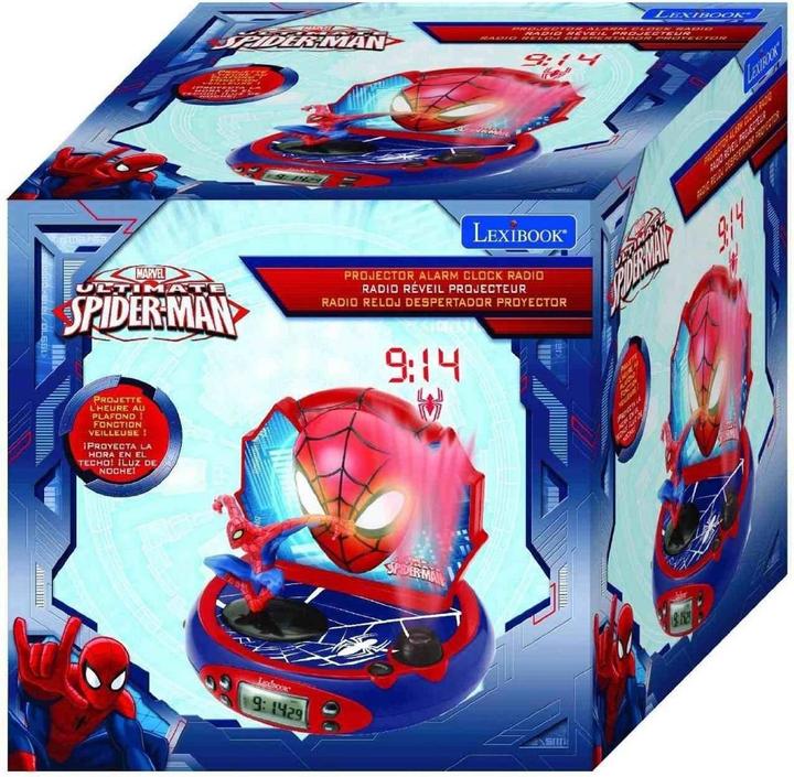 Actual product image Lexibook Projection alarm clock Spiderman