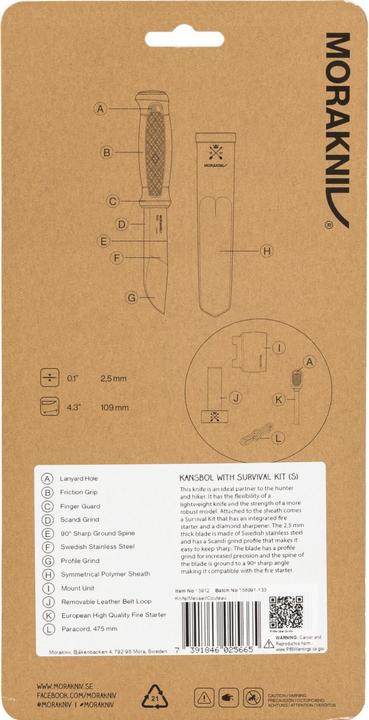 Produktbild Morakniv Kansbol (10.90 cm)