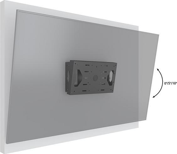 Immagine prodotto Multibrackets Staffa da parete 15-65", metallo, nero, max 70 kg (Adattatore / Piastre di montaggio)