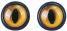 Actual product image Rayher Plastic owl eyes, 12mm ø, 6 pieces