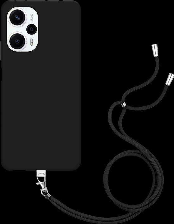Actual product image Cazy Mobile Phone Chain Case Compatible with Xiaomi Poco F5 - Silicone Mobile Phone Case with Strap