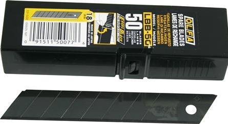 Actual product image Olfa Snap-off blade black 18mm50 snap-off blades in a case (Replacement blade)
