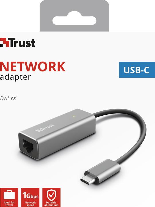 Actual product image Trust Dalyx Wired (USB-C 3.1 Gen 1, RJ45 (1x))