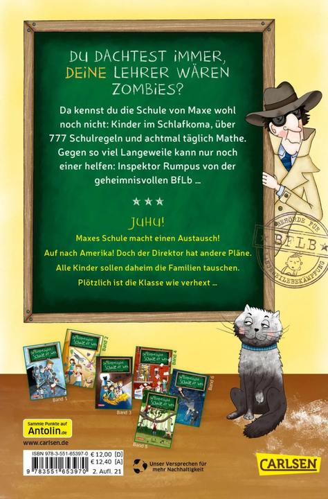 Produktbild Die unlangweiligste Schule der Welt 7: Der Schüleraustausch (Monika Parciak, Sabrina J. Kirschner, Deutsch)