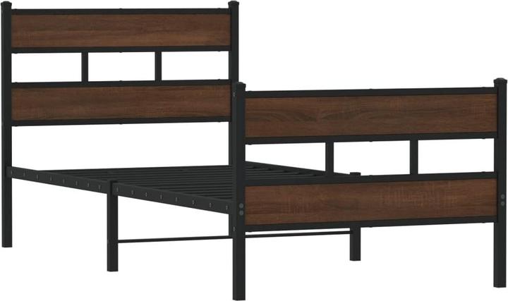 Produktbild VidaXL Metallbett Bett Bettgestell Lattenrost Doppelbett ohne Matratze 160x200cm (160 x 200 cm)