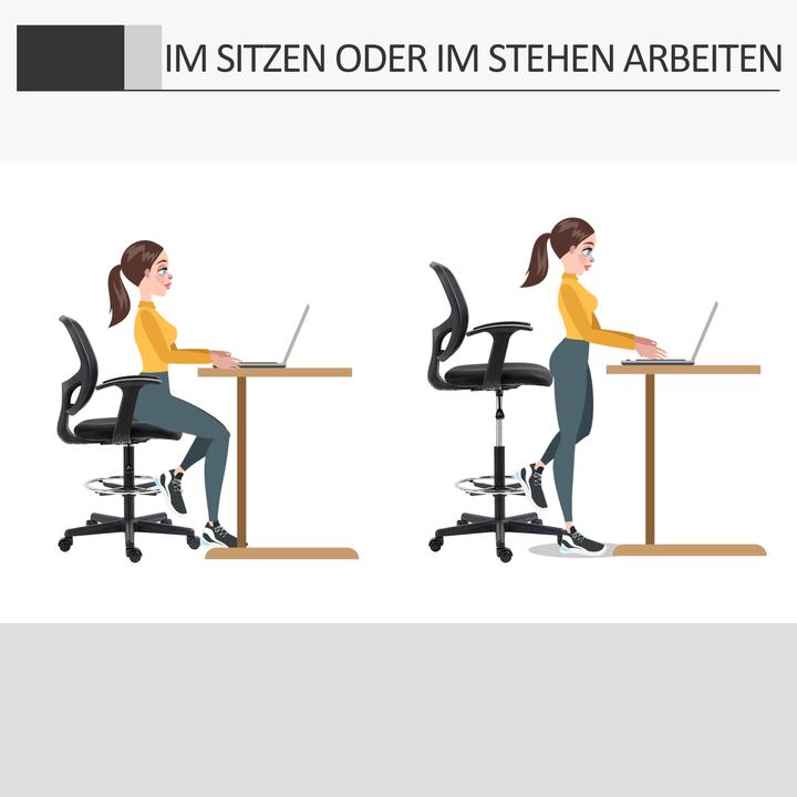 Image du produit Vinsetto Chaise de bureau avec repose-pieds
