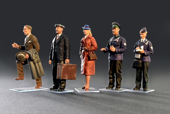 Image du produit Mini art Tram Crew with Passengers