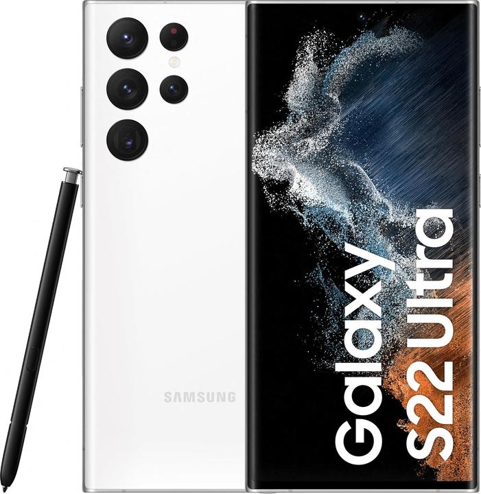 Produktbild Samsung Galaxy S22 Ultra (256 GB, Phantom White, 6.80", Dual SIM, 108 Mpx, 5G)