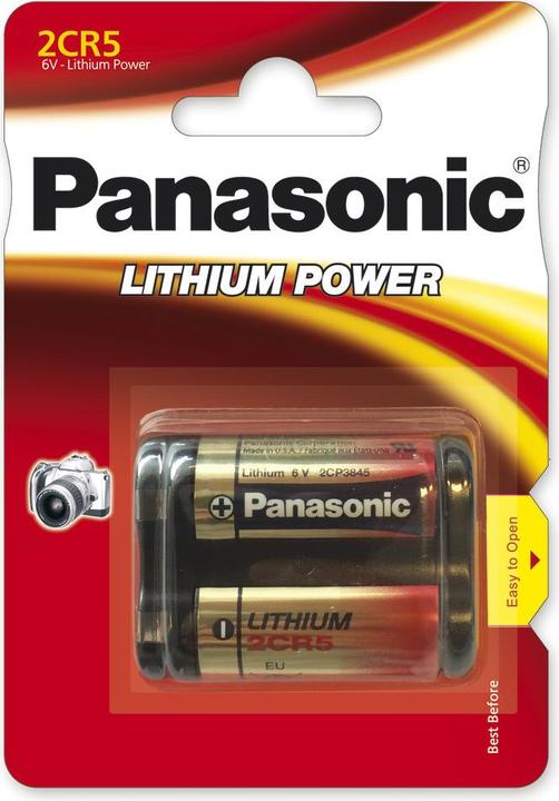 Image du produit Panasonic Photo Lithium 2CR5 (1 pcs, 2CR5, 1400 mAh)