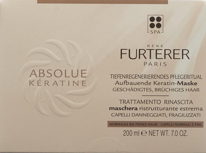 Image du produit Rene Furterer Absolue Kératine - Masque Réparateur Ultime (200 ml)