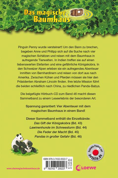 Image du produit Das magische Baumhaus - Abenteuerliche Mission ins Reich der Tiere (Allemand, Mary Pope Osborne, 2018)