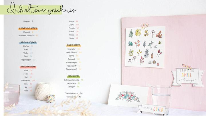 Actual product image Sweet Watercolor - paint 20 motifs for children's room