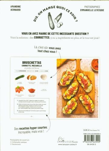 Actual product image Larousse pratique Courgettes : 50 recettes, 5 ingrédients, 3 étapes maxi (French, Bernardi Amandine, 2024)